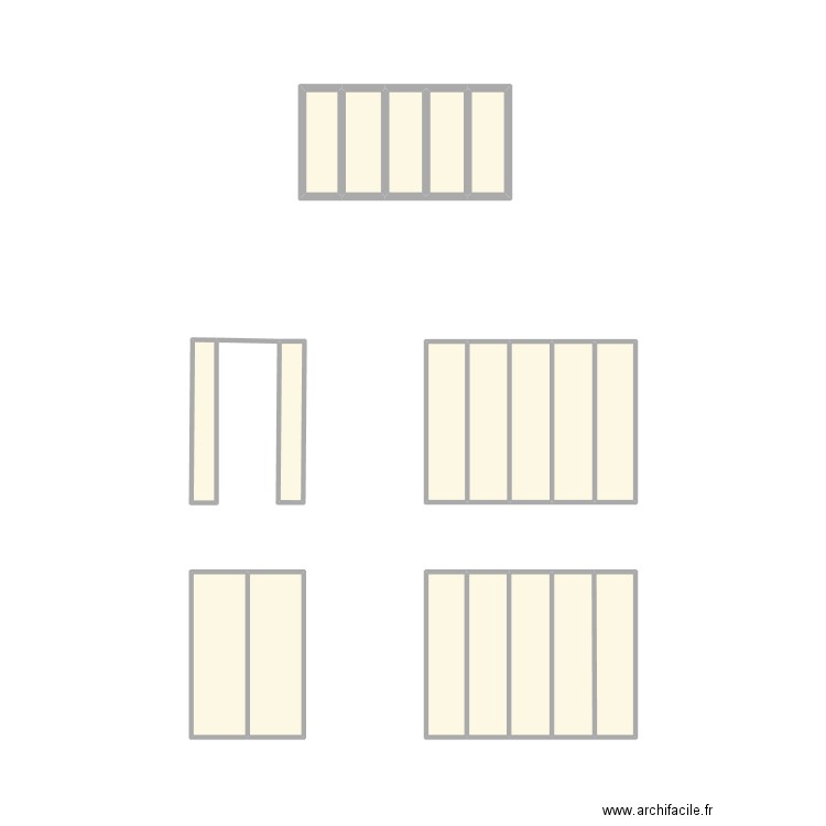 abri 2. Plan de 19 pièces et 13 m2