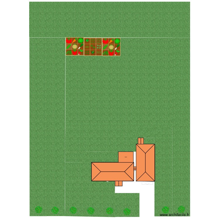 Petite Maison. Plan de 33 pièces et 1369 m2