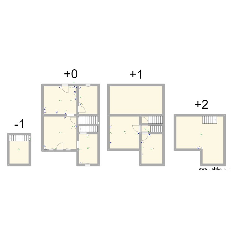 rose marie bon. Plan de 13 pièces et 134 m2