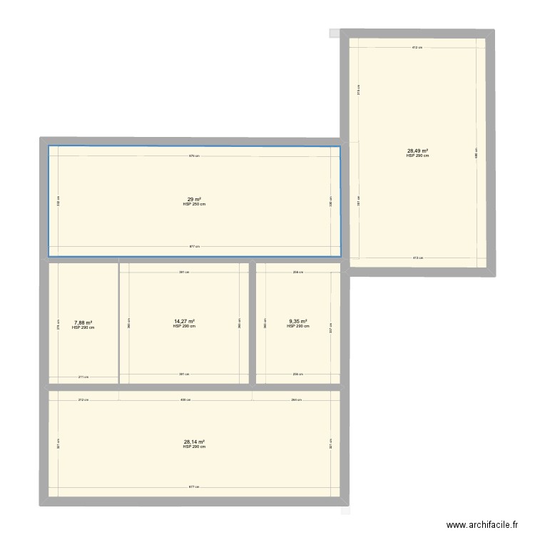 Istra 231. Plan de 15 pièces et 226 m2