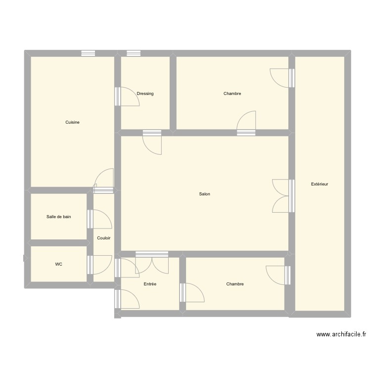 Logement . Plan de 10 pièces et 127 m2