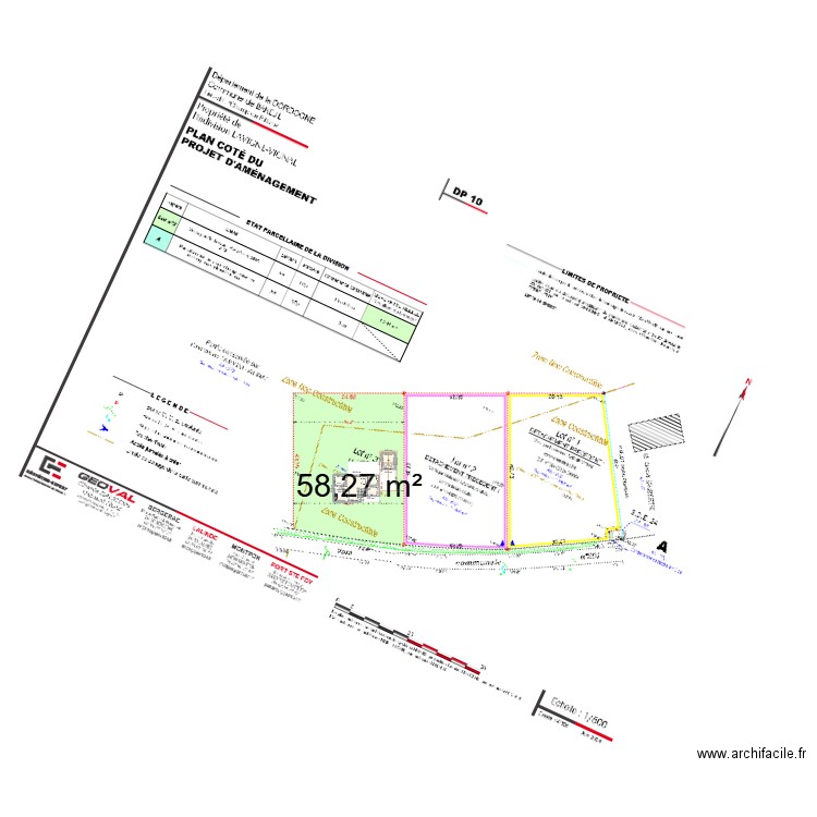 ANNIE IMPLANTATION. Plan de 8 pièces et 217 m2