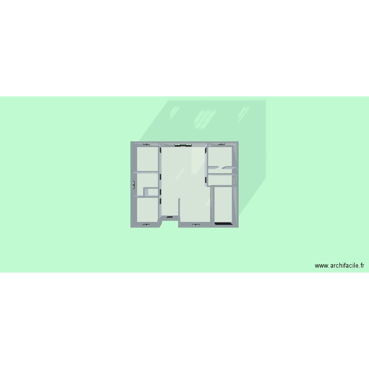 Maison 2. Plan de 8 pièces et 133 m2