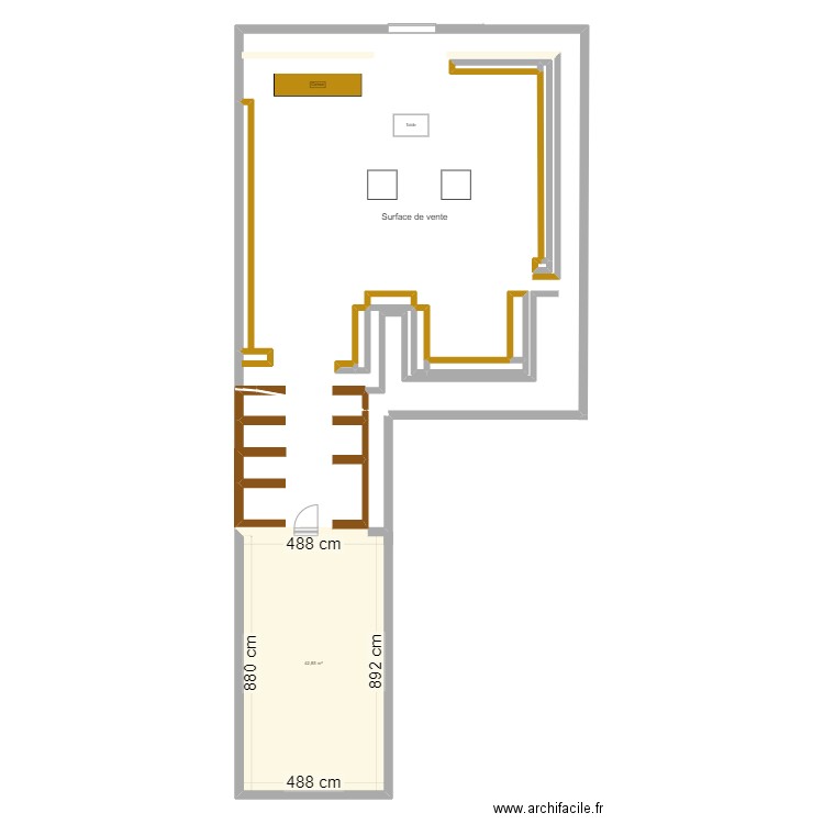 Armand thiery . Plan de 11 pièces et 193 m2