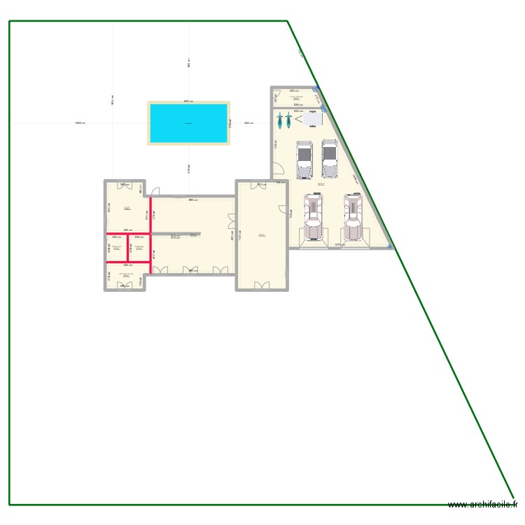 GASTES + AGRANDISSEMENT AVEC GGE OLD. Plan de 8 pièces et 302 m2