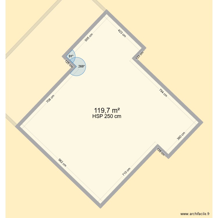 chaumian2. Plan de 2 pièces et 292 m2