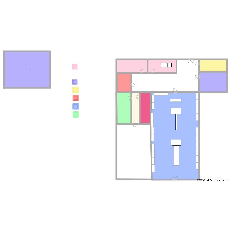 marionnaud. Plan de 17 pièces et 544 m2