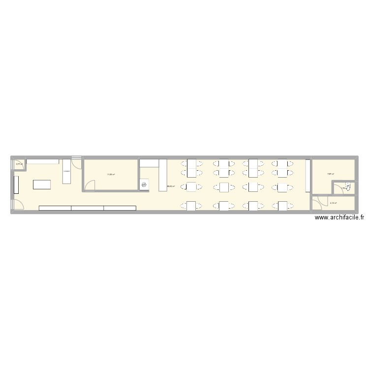 Cha 2 test 1. Plan de 6 pièces et 112 m2