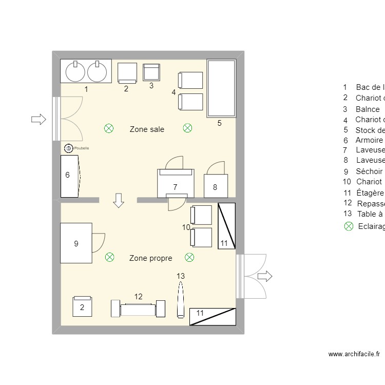 Buanderie . Plan de 0 pièce et 0 m2