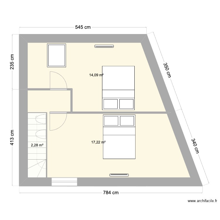 FORMERIE LOGEMENT 002. Plan de 4 pièces et 70 m2