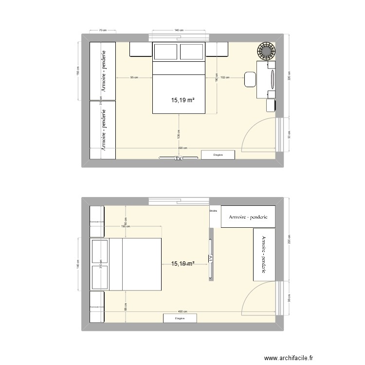 ch1. Plan de 2 pièces et 30 m2