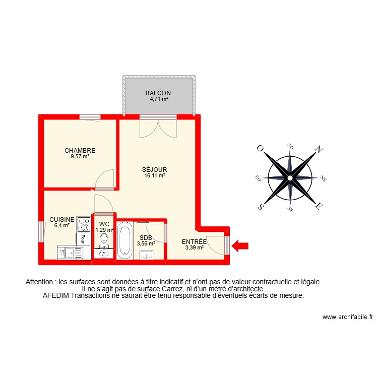 BI26039 -. Plan de 10 pièces et 62 m2