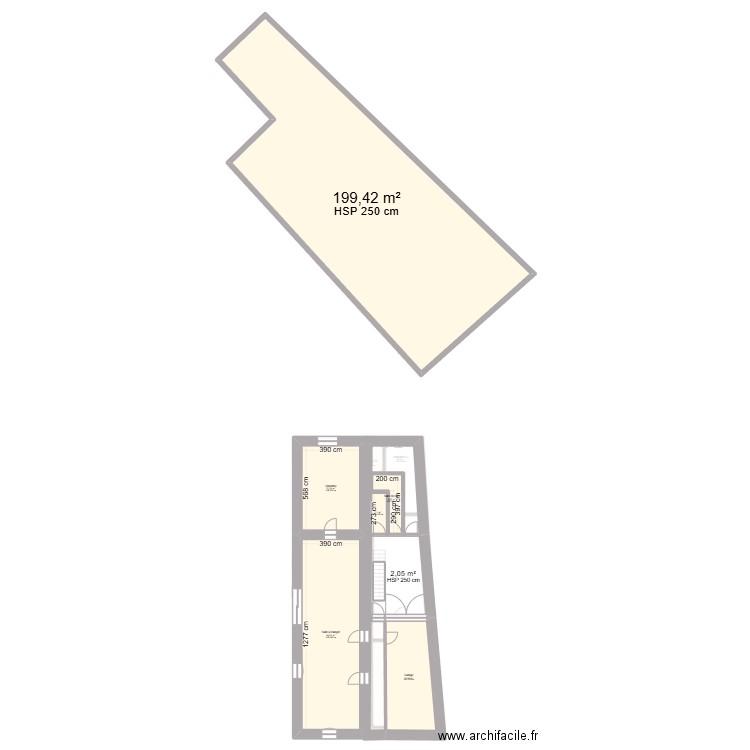 Sauvoy V1. Plan de 13 pièces et 426 m2