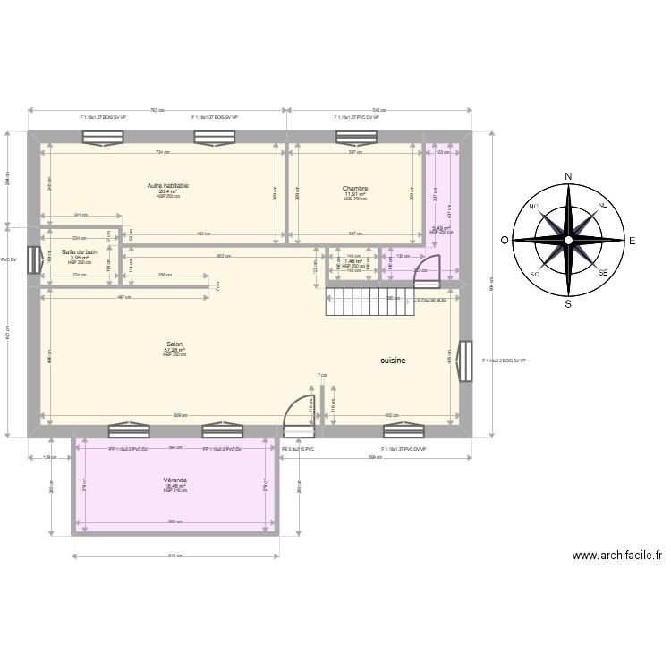 ML24016234 AMADIO. Plan de 14 pièces et 232 m2