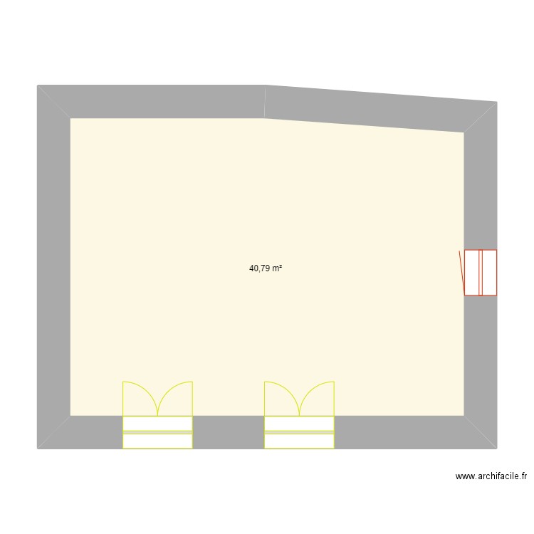 maison montauban. Plan de 1 pièce et 41 m2