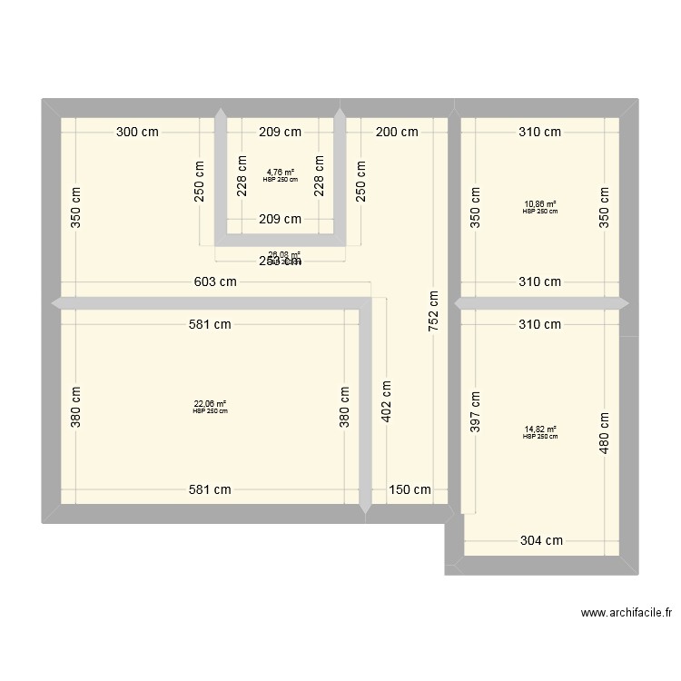 RAKONOEL 2. Plan de 5 pièces et 79 m2