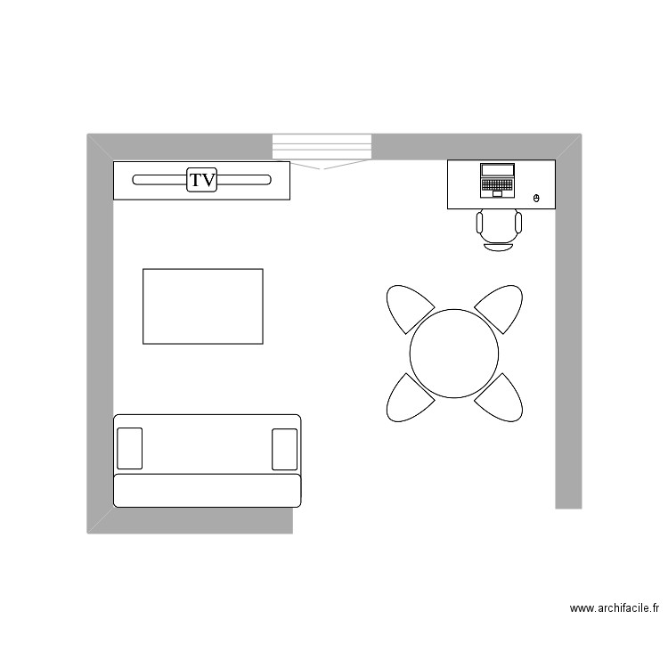 test salon. Plan de 0 pièce et 0 m2