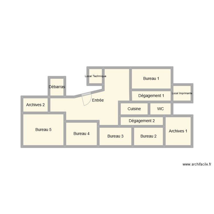 2501 SCI BRESTAMA. Plan de 15 pièces et 19 m2