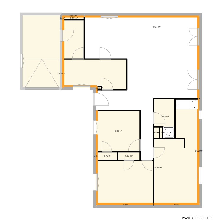 MAISON THISE sans cotation 2. Plan de 20 pièces et 72 m2