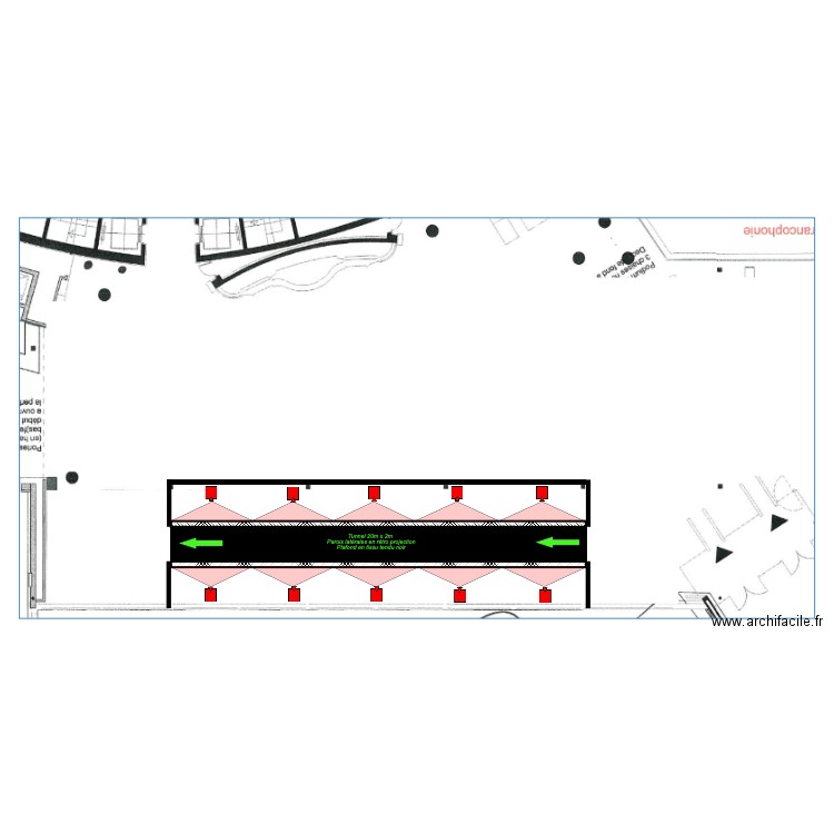 tunnel OMPI. Plan de 0 pièce et 0 m2