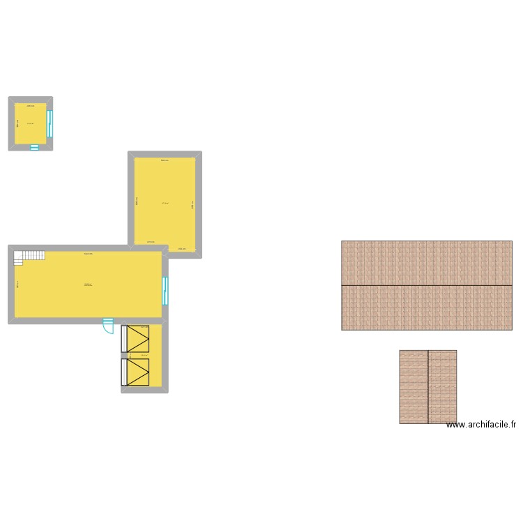 maison future. Plan de 4 pièces et 160 m2