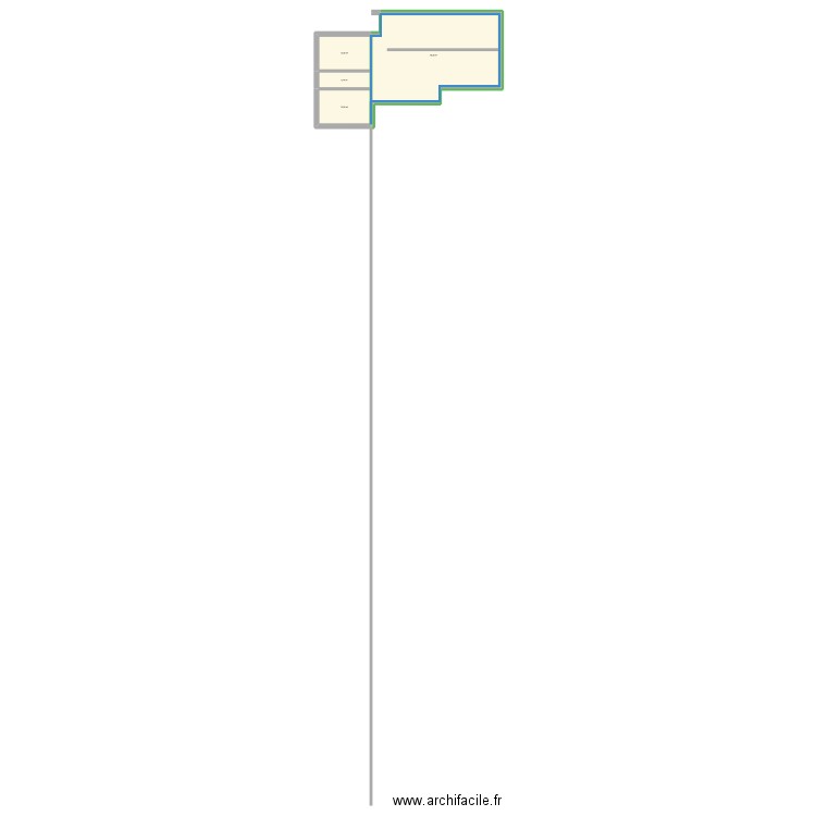 maison bois. Plan de 4 pièces et 102 m2