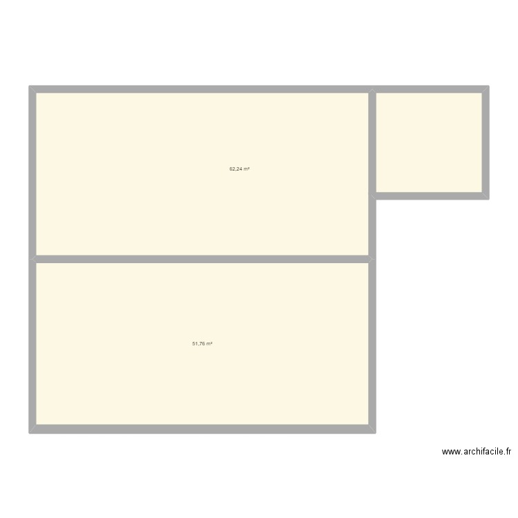 plancher garage. Plan de 2 pièces et 114 m2