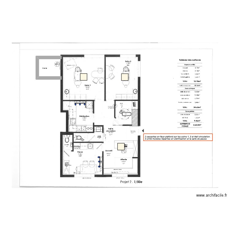 Cabinet médical Aix les bain . Plan de 0 pièce et 0 m2