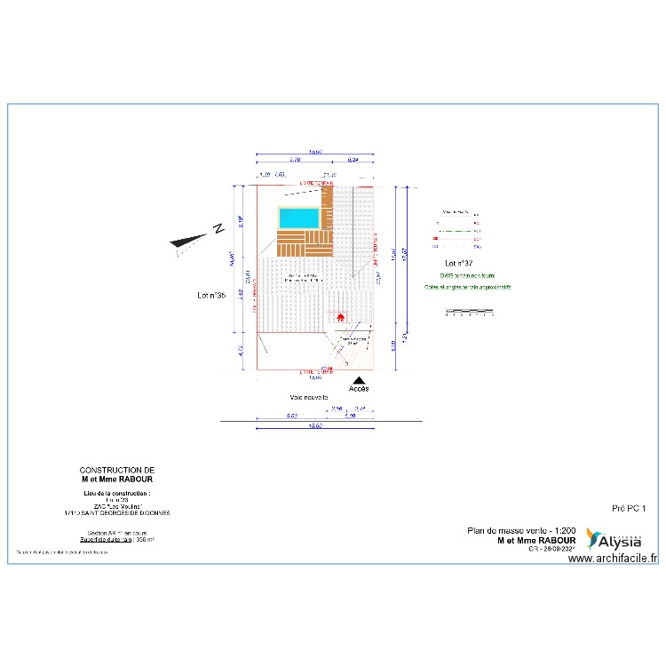 rabour. Plan de 0 pièce et 0 m2