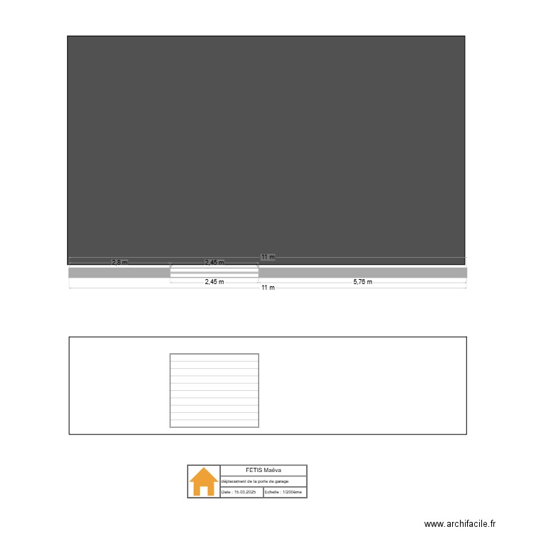 facade porte de garage maeva. Plan de 0 pièce et 0 m2