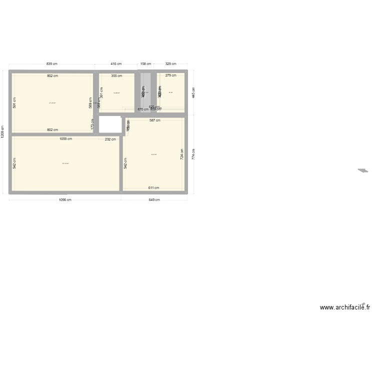 MAISON BOUINANE 3. Plan de 10 pièces et 154 m2