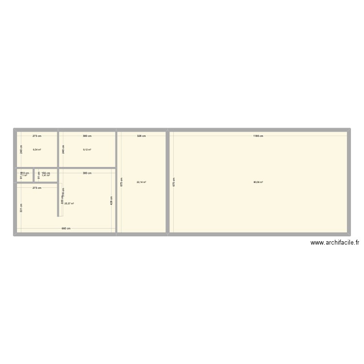 Barreneche. Plan de 7 pièces et 146 m2