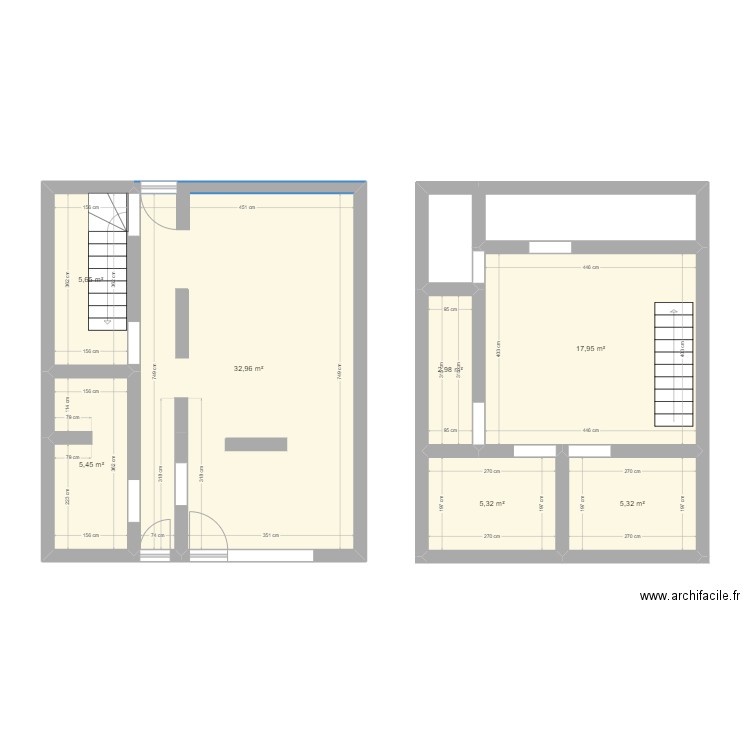 maison lussac. Plan de 7 pièces et 76 m2