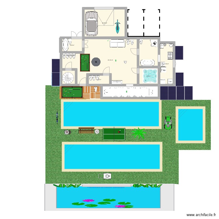 plan antoine. Plan de 6 pièces et 85 m2