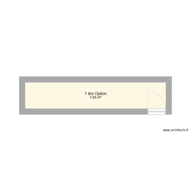 1ère Option! Salle technique! Buanderie. Plan de 1 pièce et 8 m2