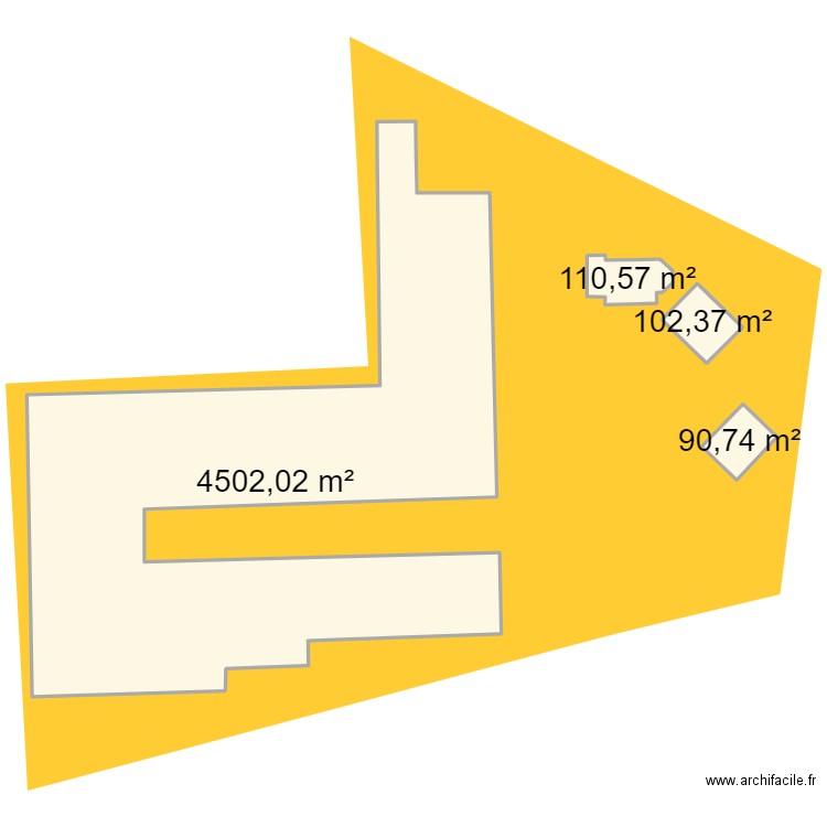 la queue en brie. Plan de 4 pièces et 511 m2