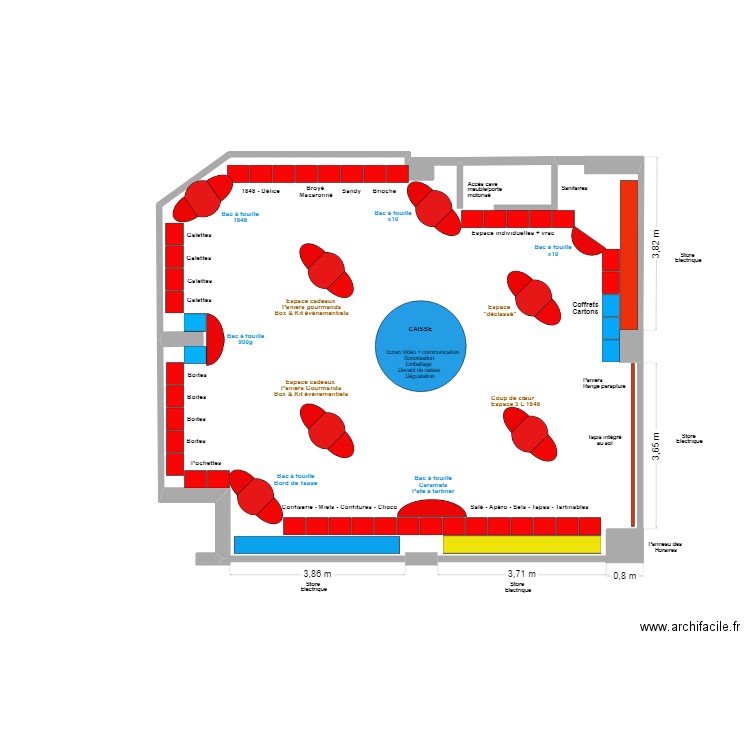 BOUTIQUE ROYAN. Plan de 0 pièce et 0 m2