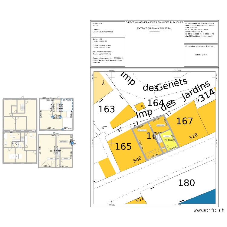 HBN69 Lamure V2. Plan de 6 pièces et 390 m2