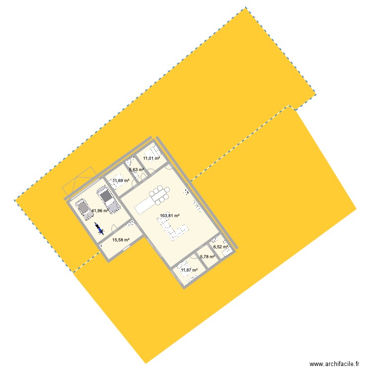 steb 160. Plan de 9 pièces et 214 m2