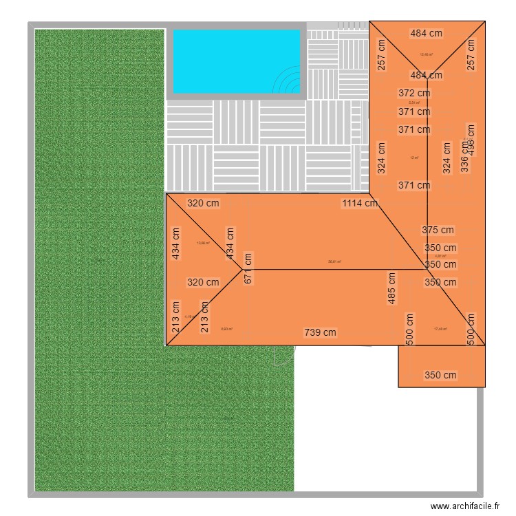 test1. Plan de 10 pièces et 132 m2