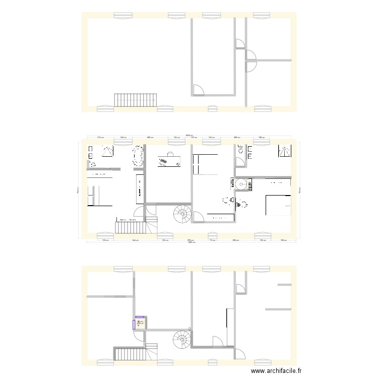 Etage Maison V1. Plan de 1 pièce et 1 m2