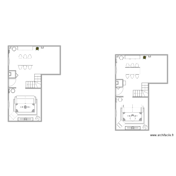 Colombes. Plan de 10 pièces et 81 m2