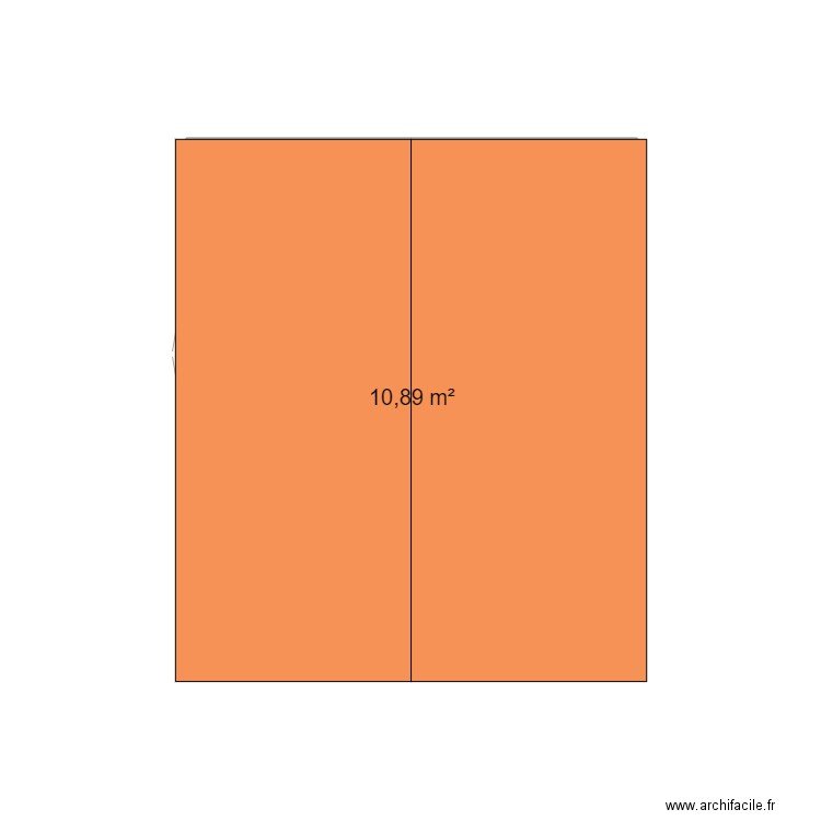 spa. Plan de 1 pièce et 11 m2