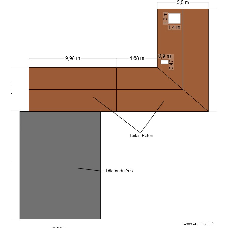 Toiture Bussy. Plan de 0 pièce et 0 m2