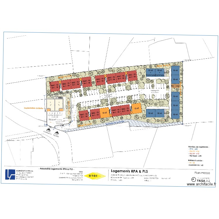 PAYET RSL 2. Plan de 28 pièces et 521 m2