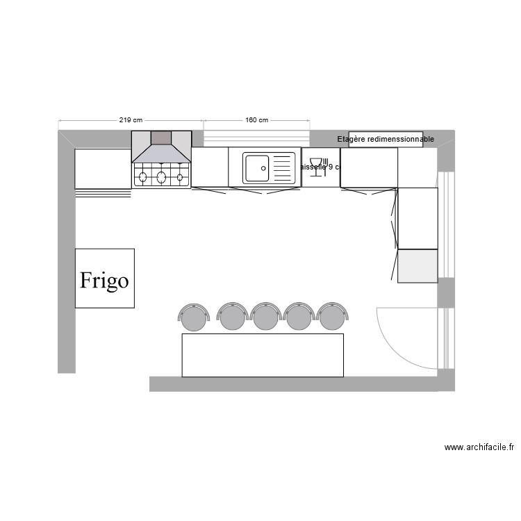 cuisine. Plan de 0 pièce et 0 m2