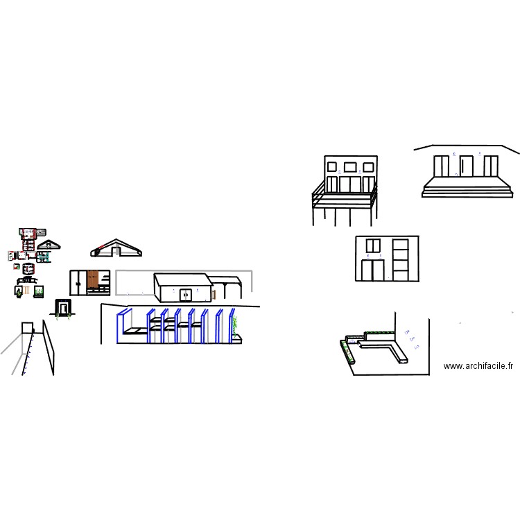 Réfection sous-sol. Plan de 51 pièces et 18 m2