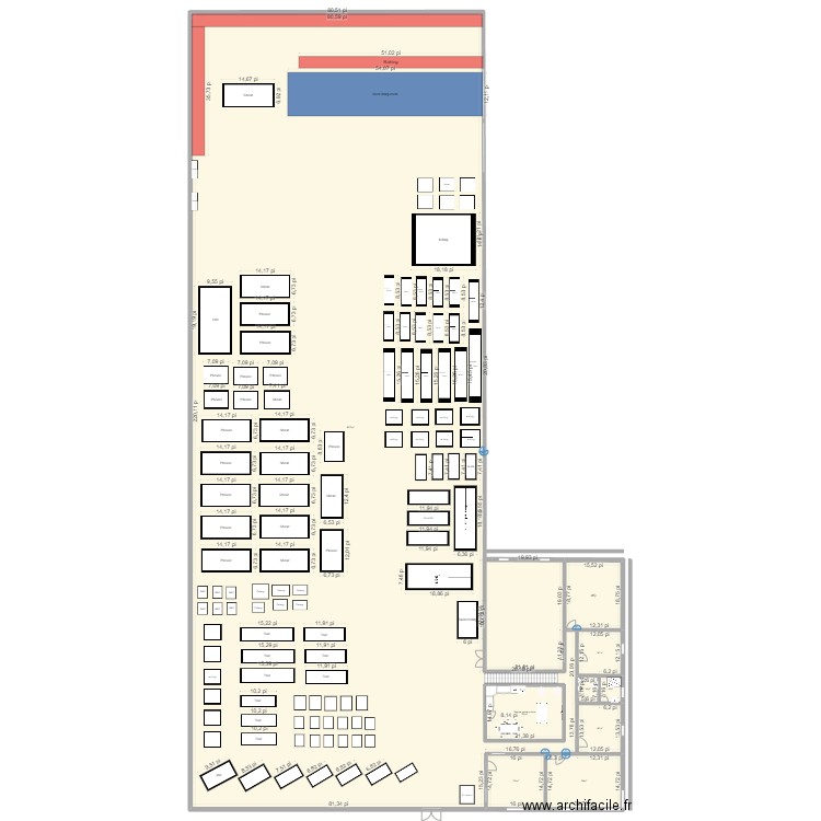 sdg1. Plan de 9 pièces et 1915 m2