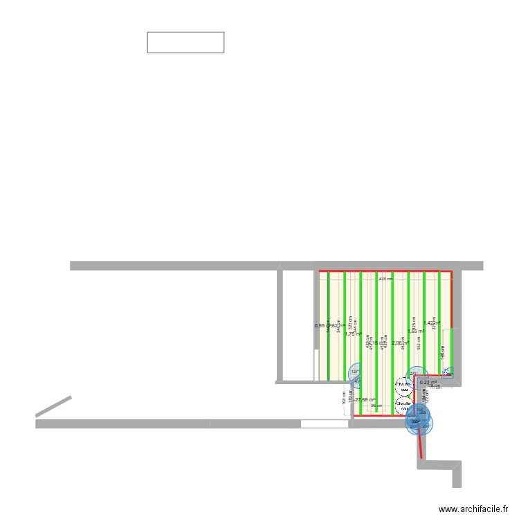 pipote 01  placo. Plan de 10 pièces et 14 m2