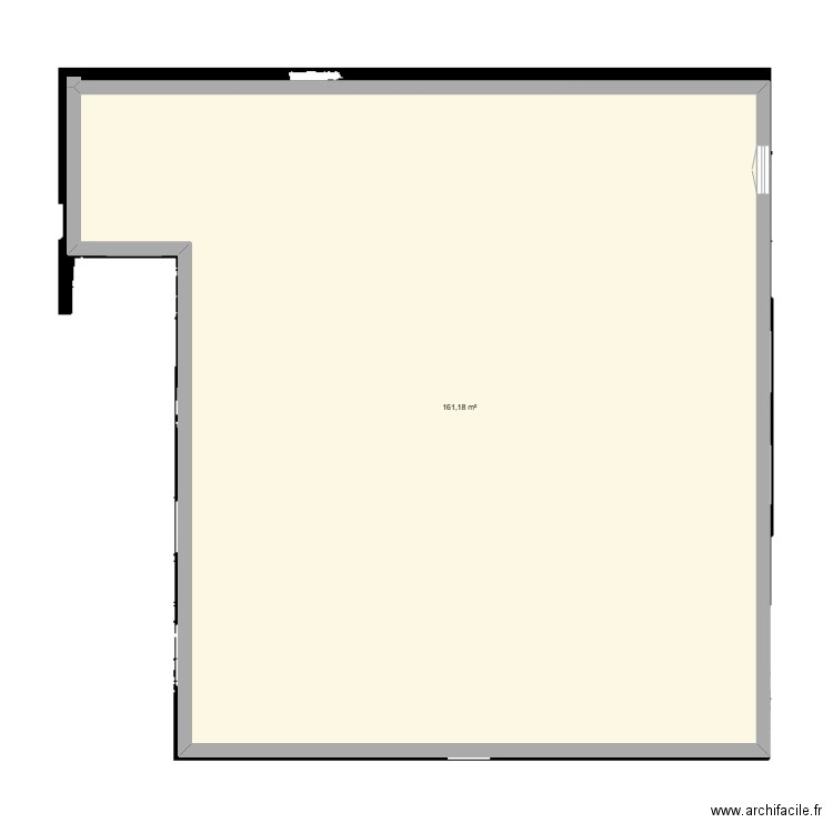 plann3. Plan de 1 pièce et 161 m2